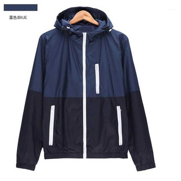 

men's jackets 2021 windbreaker jacket men autumn outdoor hooded large size zipper clothing, Black;brown