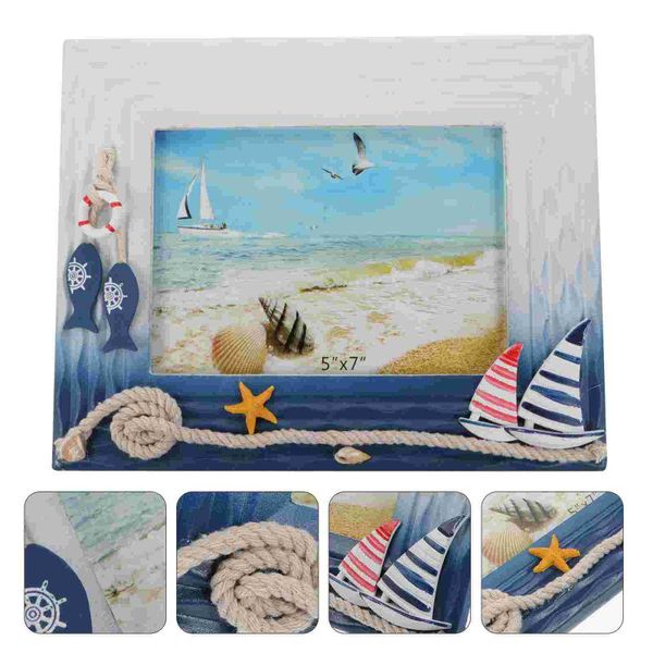 

frames 1pc mediterranean theme po frame wooden picture ornament holder