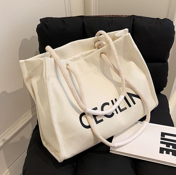 

evening bags women's trendy fashion canvas shoulder underarm bag large capacity handbag