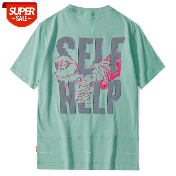 

hip hop t-shirt men's fashion tricolor butterfly print short sleeve 2021 harajuku style casual cotton tee #tm9g, White;black