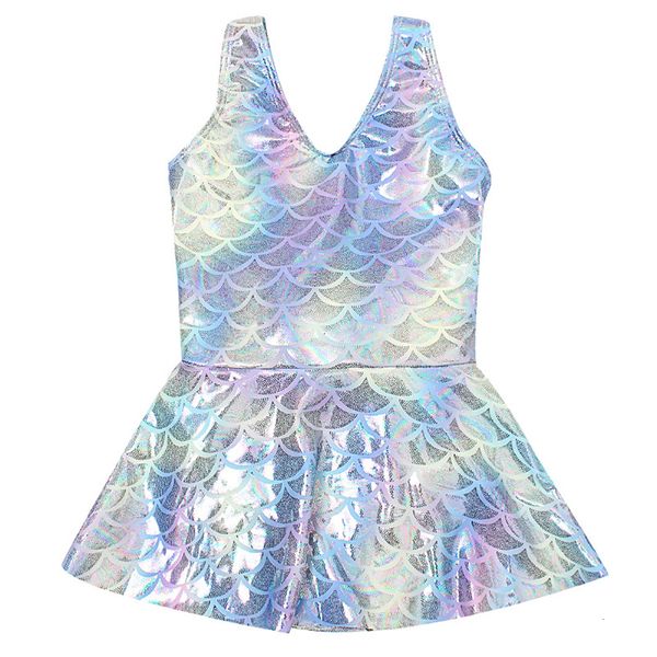 

2021 new bodysuit toddler infant girls mermaid swimsuit swimwear swimming bikini baby girl clothes sequins jumpsuit u1ql, White