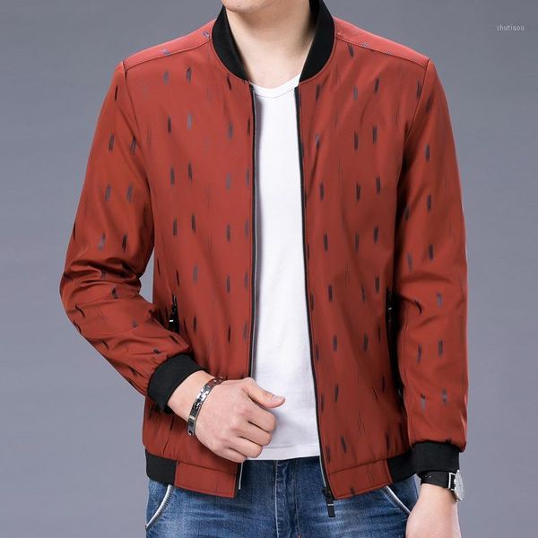 

men's jackets mens youth jacket coat collar casual fashion printing, Black;brown