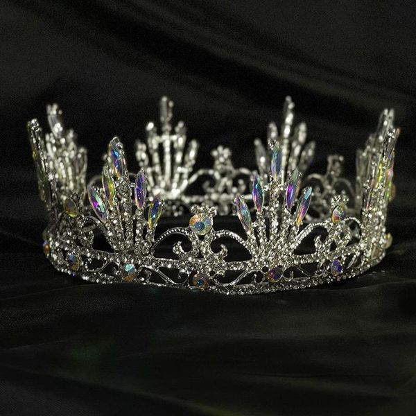 

hair clips & barrettes fahsion jewelry crowns for women luxury simple headwear alloy crystal tiaras bridal dress wedding ornament, Golden;silver