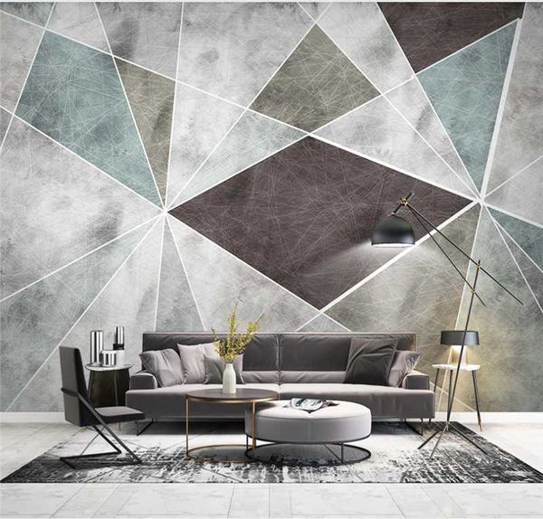 

wallpapers custom wallpaper mural 3d po nordic geometry modern minimalist tv background wall