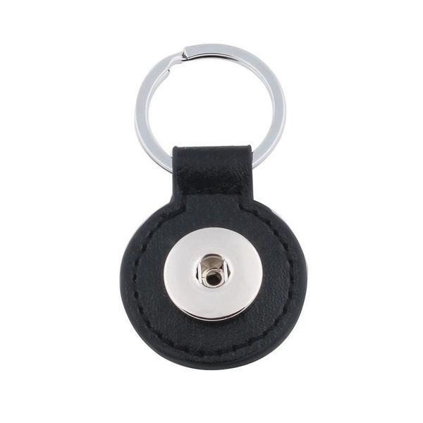 

8 color snap key chain for keyring women pu leather keychain bag pendant fit 18/20mm button snap jewel jllyfj