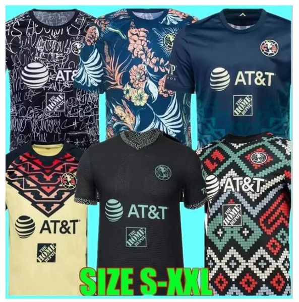 

liga mx 22 2023 club america soccer jerseys third giovani caceres b.valdez aquino j.dos santos d.valdes r.martÃ­nez 2022 2023 maillot men fan, Black;yellow