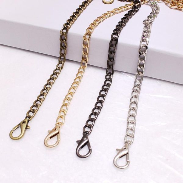 

bag parts & accessories 2021 lantern chain shoulder strap replacement 120cm women handbag crossbody purse gold silver for bags, Black