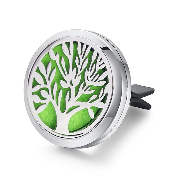 

keychains stainless steel car air freshener essential oil diffuser force 6 propeller shape perfume, Silver