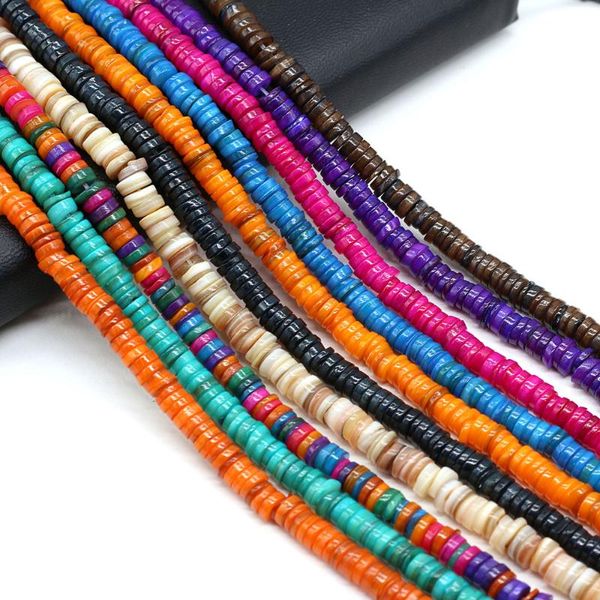 

other natural freshwater colorful shell beads round shaped flake loose beaded for jewelry making diy bracelet necklace accessories