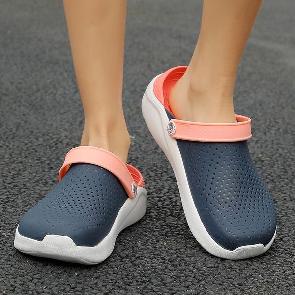 

2021 summer new women's openwork slippers non-slip sandals breathable sandals home indoor women eva garden shoes slippers, Black