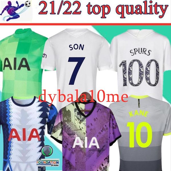 

21 22 dele son tottenham bale kane soccer jersey hojbjerg bergwijn lo celso spurs 2021 2022 lucas football shirts uniforms men + kids kit so, Black;yellow