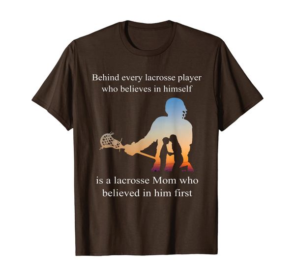 

lacrosse behind every player t-shirt - mother's day shirts, White;black