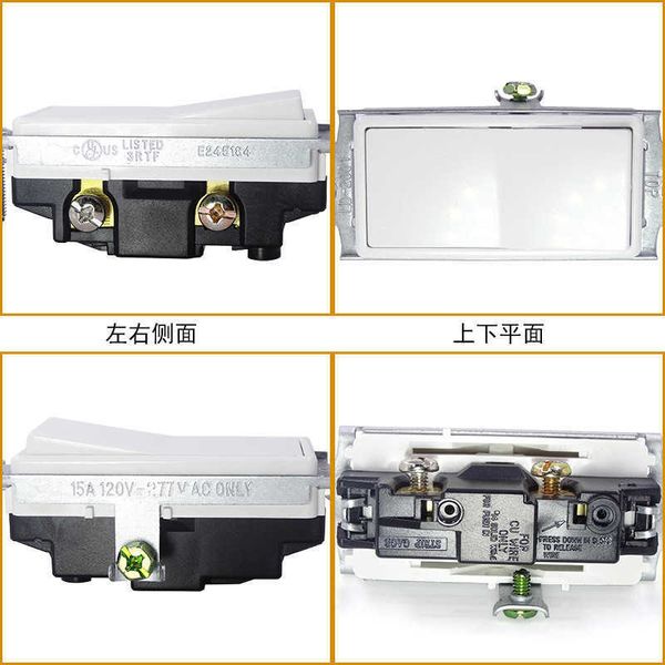 

wall connection single control american canada concealed switch panel