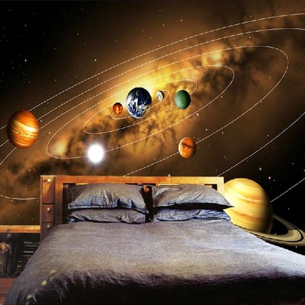 

wallpapers custom po wall 3d universe planet pography background decor living room bedroom non-woven mural self adhesive wallpaper