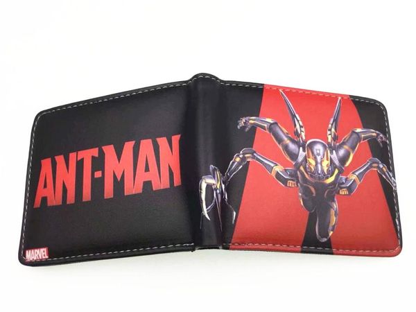 

wallets ant-man men women pu wallet coin purse id/ holder, Red;black