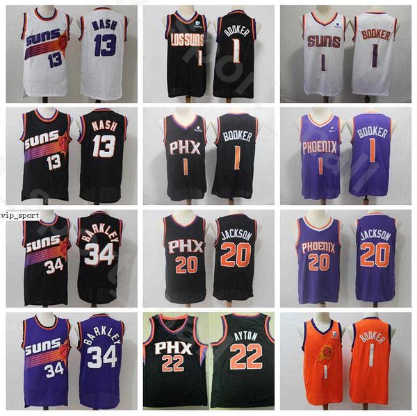 

men devin booker jerseys deandre ayton josh jackson steve nash charles barkley basketball edition earned city black purple white orange