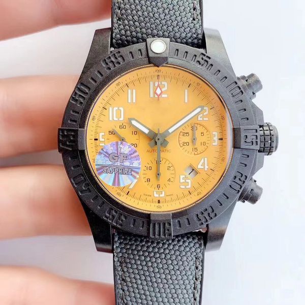 

gf watch made avenger hurricane 45mm will polycarbonate carbon fiber composite scraping can be polished and corrosion of super, Slivery;brown