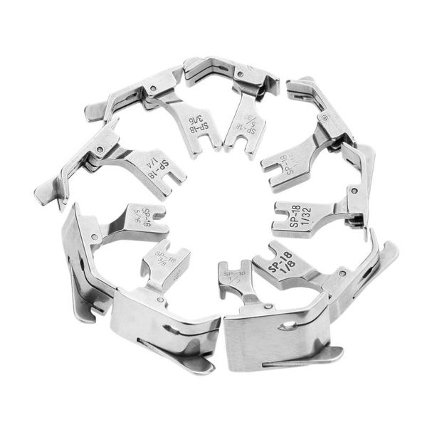 

dreld steel sp-18 single needle unilateral steel-sided zipper presser foot industrial sewing machine flatcar presser foot, Black