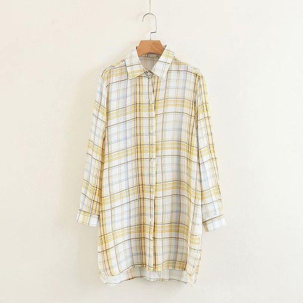 

cotton streetwear full women the european and american style stripes shirt csb35-355, White