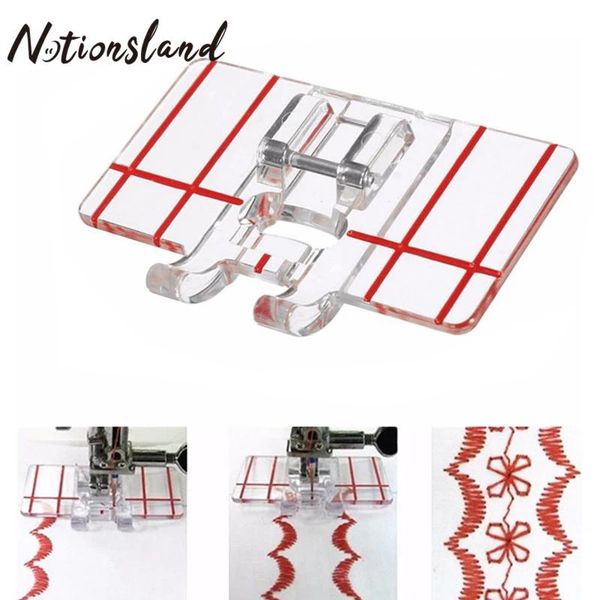 

2 pcs domestic sewing machine parts presser foot accessories border guide foot for low shank sewing machine 7146-3 brother, Black