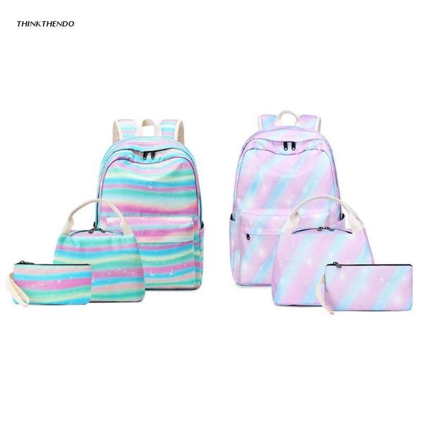 

school bags 3pcs backpack for teenager girl lapdaypack with lunch bag pencil case