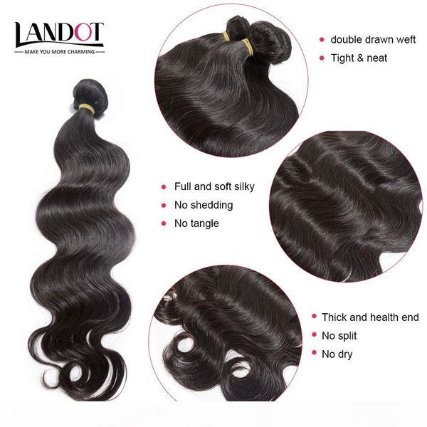 

10a unprocessed raw brazilian virgin hair body wave peruvian indian malaysian remy human hair weave bundles can bleach up 2 years life, Black