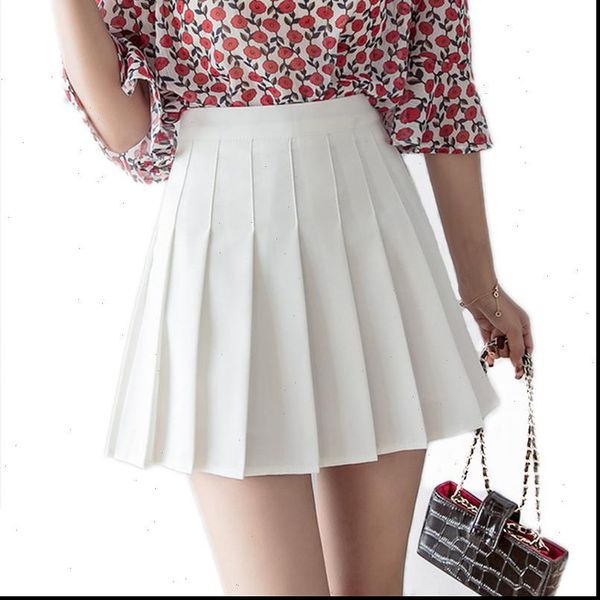 

women skirt fashion high waist pleated skirt sweet cute girls dance mini cosplay preppy uniform school short skirts xs 3xl, Black