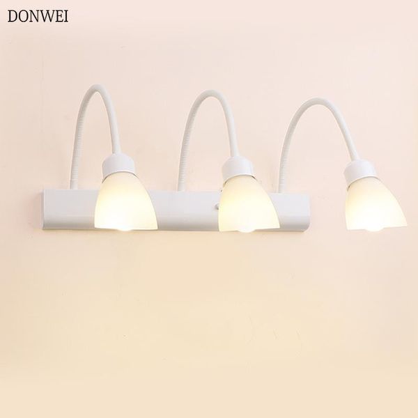 

wall lamp 2/3 heads led mirror lighting bathroom home decor adjustable sconce 110v 220v makeup vanity fixture light