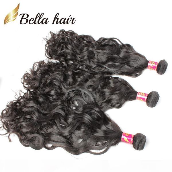 

bella hair 8a new hair products 3pcs lot brazilian natural wave human hair 8~30inch indian malaysian peruvian hair extensions ing, Black