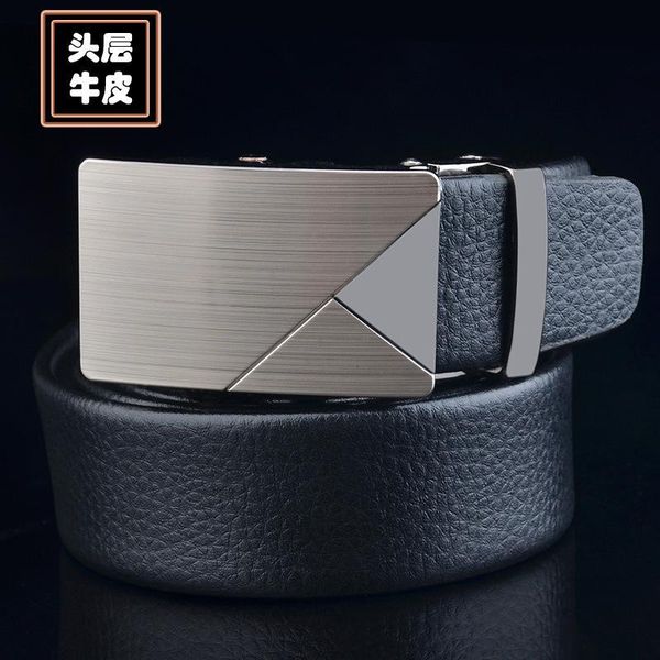 

belts automatic belts leather, men's business bule , fashionable middle-aged and young leather, Black;brown