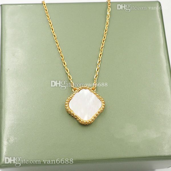 

van clover necklace designer clover pendant necklaces love luxury women screw necklace party wedding couple gift fashion, Silver