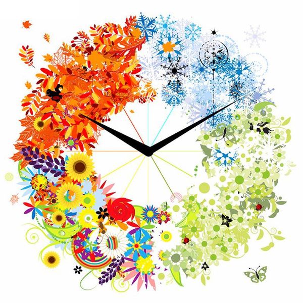 

diamond painting full square/round drill 5d diy "flower clock" 3d embroidery cross stitch rhinestone home decor gift