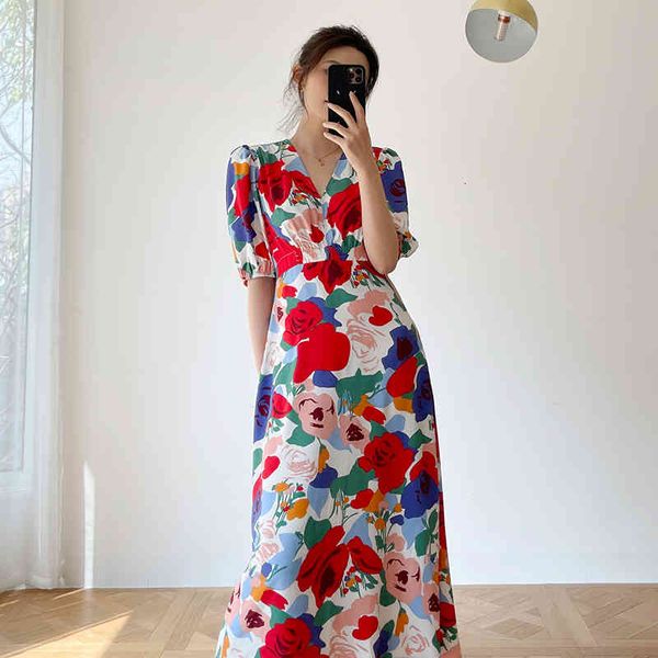 

casual dresses triangle neckline and bubble sleeve tight summer , holiday style, red, 2021, Black;gray