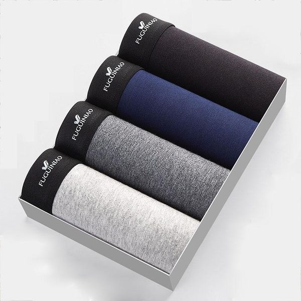 

underpants 2021 boxer shorts man men's panties men underwear cotton for male couple set calecon large size lot soft, Black;white