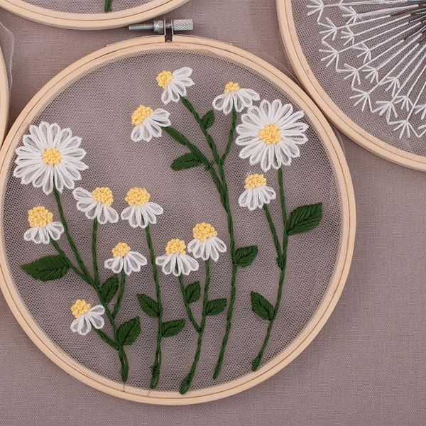 

other arts and crafts diy embroidery flower painting cross stitch kit european style mesh dandelion beginner set accessories