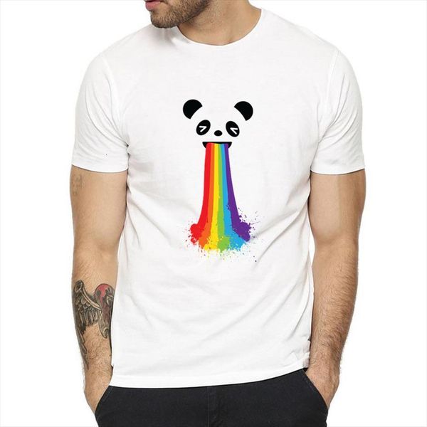 

proud lgbt gay love men t shirt lesbian rainbow design o neck short sleeved printing, White;black