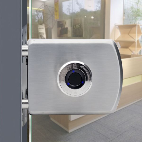 

kerong electronic keyless high secure glass door lock for home office gym spa