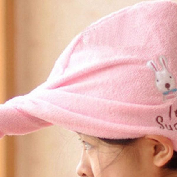 

shower caps practical furniture minimalism household cute cartoon dry hat absorbent bag turban quick-drying helmet hair towel