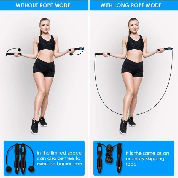 

skipping rope adjustable counting jump fitness jumping gym rope adults kids