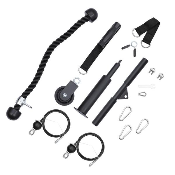 

yoga outfit 1 set of tricep rope down cable machine attachment pulley tool