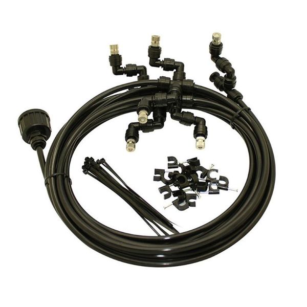 

watering equipments outdoor misting cooling system kit rotation spray for greenhouse garden patio waterring irrigation mister line 6m calibe