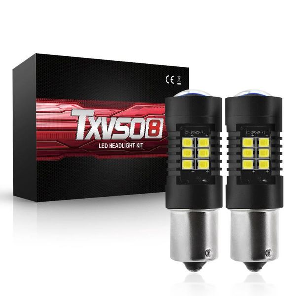 

car headlights universal high power 1156 led auto headlamp bulbs 6000k fog light