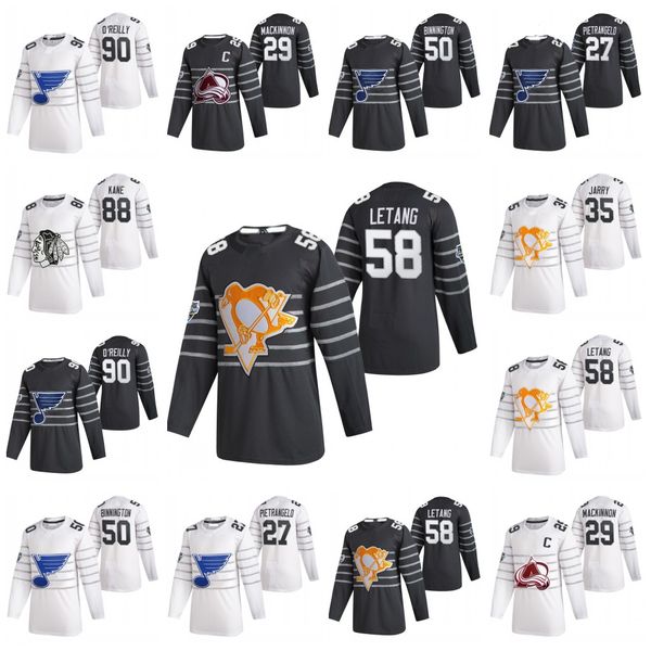 

men's pittsburgh penguins sidney crosby st. louis blues ryan o'reilly chicago blackhawks patrick kane colorado avalanche cale maka, Black