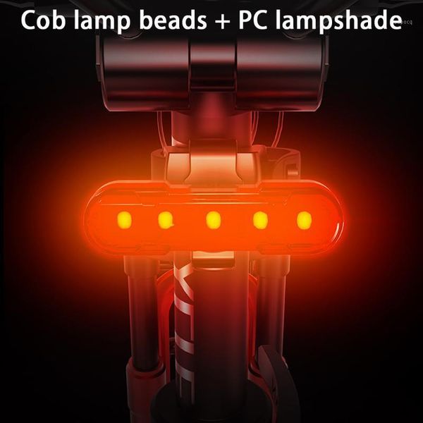 

bike lights usb fast charging bicycle taillights 360 adjustment waterproof high-hardness pc lampshade large-capacity lithium battery1