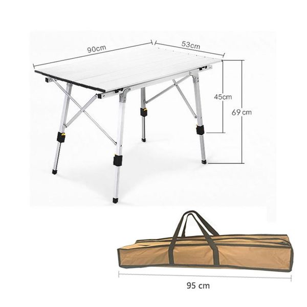 

folding table aluminum-alloy outdoor camping desk barbecue picnic