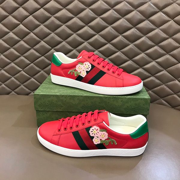 

2021ss mens real leather casual shoe women's platforms couple shoes fashion personality wild sneakers size 35-47, Black