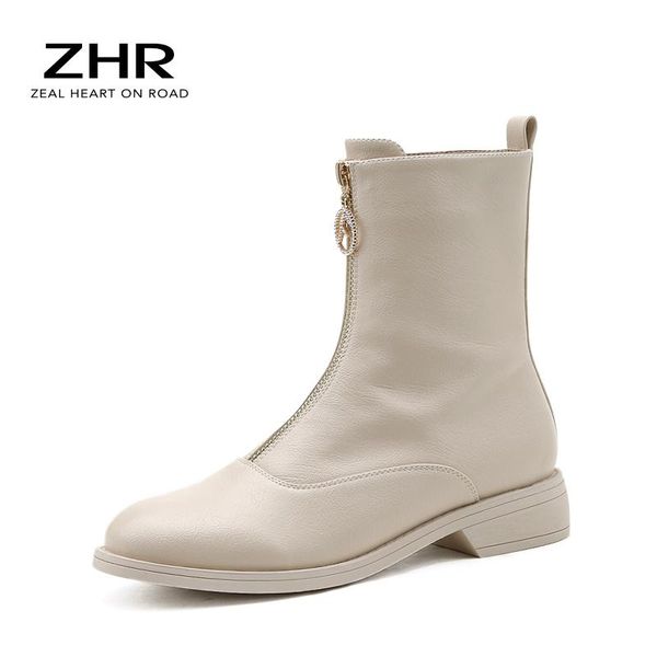 

boots 2021 casual women shoes warm plush fashion zip soft wild fur short ladies tube winter ankle white black