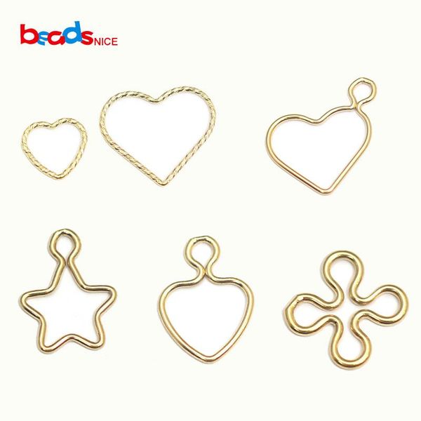 

charms beadsnice id40025smt2 gold filled twisted pendant charm trendy jewelry accessories for bracelet making handmade, Bronze;silver