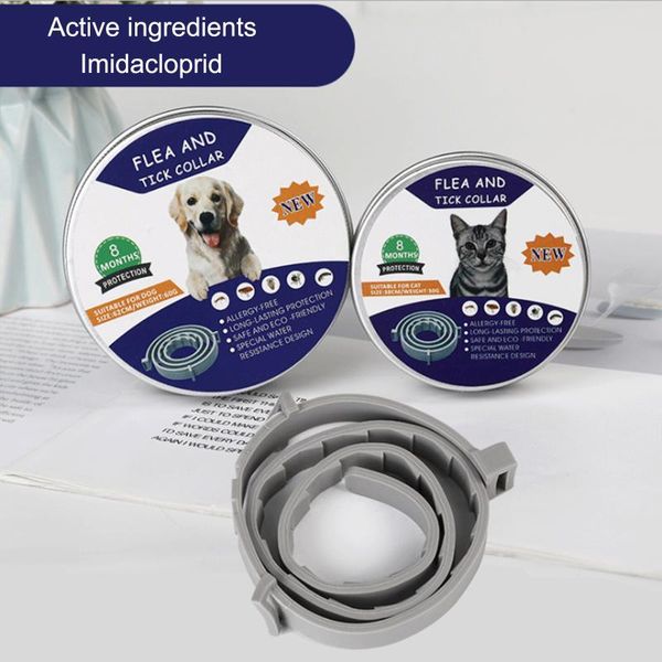 

cat collars & leads 8 month flea tick collar for dogs cats pet adjustable dog small pets accessories long-term protection