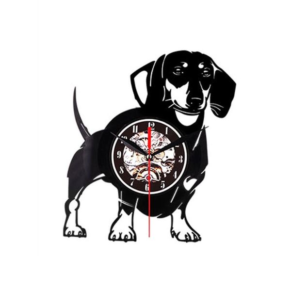 

wall clocks clock record creative - a puppy without light